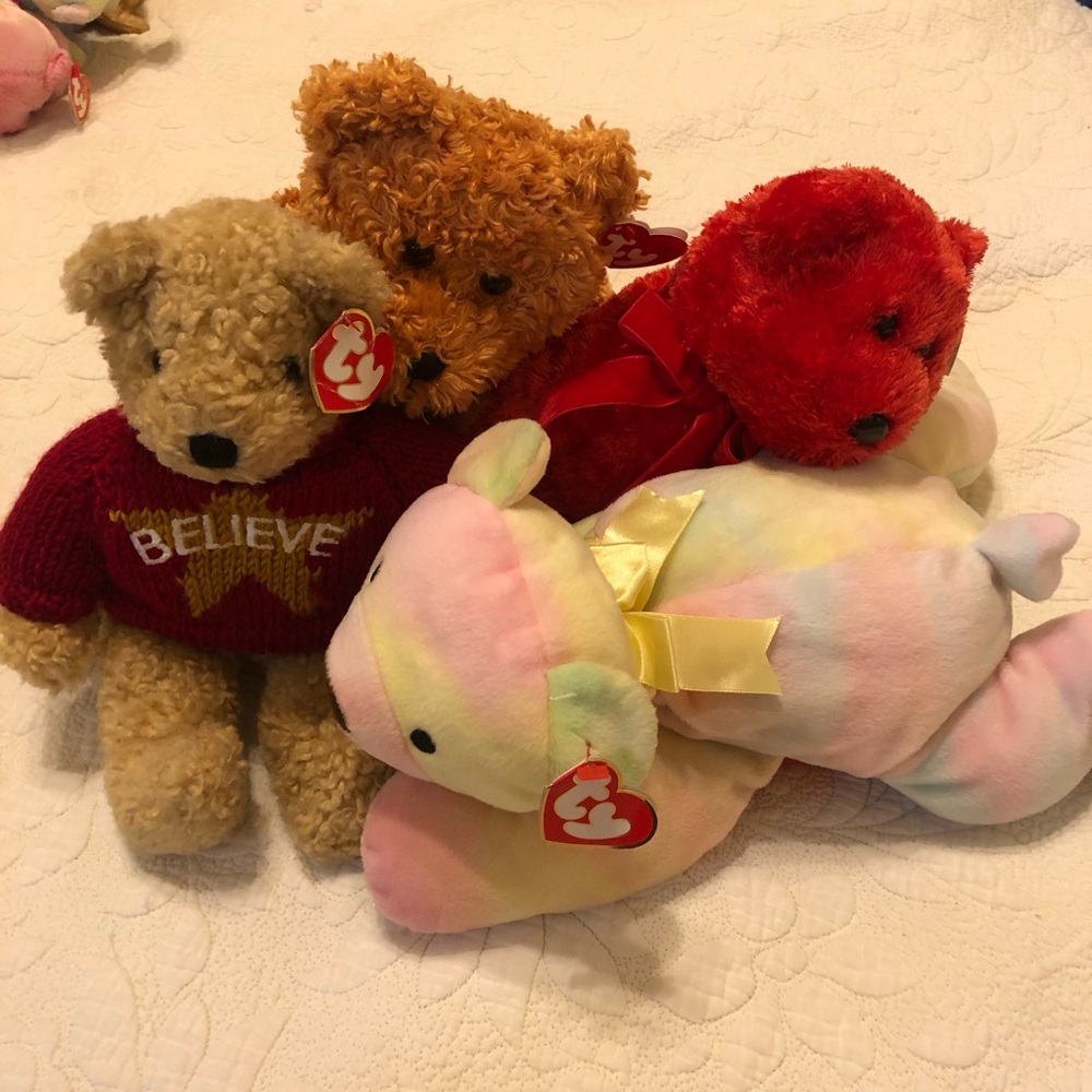 Ty stuffed animal bears (4)
